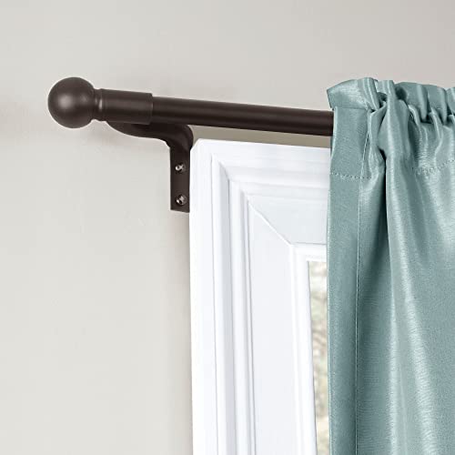 Maytex Smart Easy Install Café Window Rod, 18-48 Inches, Oil Rubbed Bronze #TOP5