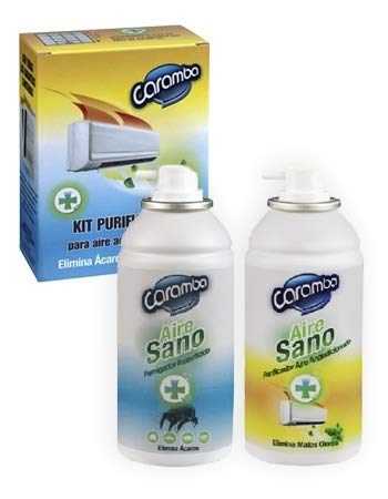 Kit PURIFICADOR para Aire Acondicionado 2 X 150 ml. Quita los Malos olores y los ácaros del Aire Acondicionado.