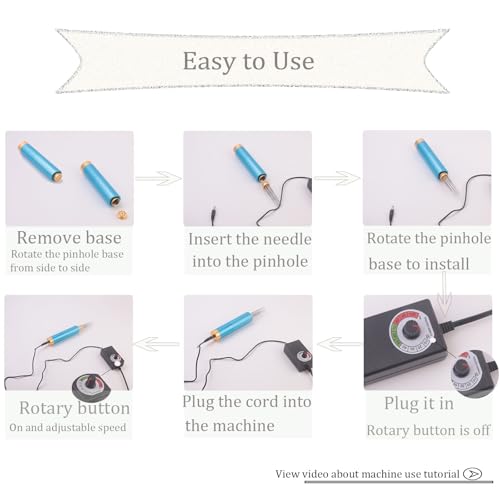 ifish Electric Needle Felting Kit, Starter Set with Felting Pen Machine, Needles, Wool Pad, Wool, Scissors, Pattern Template Mold, Complete Wet Felting DIY Craft Needlework Tools for Beginners - Thumbnail 5