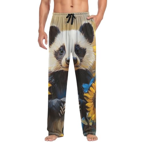 Honey Badger Cute Pajama Pants for Men Men's Separate Bottoms, Lounge Pants with Pockets S3