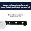 HENCKELS Solution Razor-Sharp 8-inch Chef Knife, German Engineered Informed by 100+ Years of Mastery, Black/Stainless Steel
