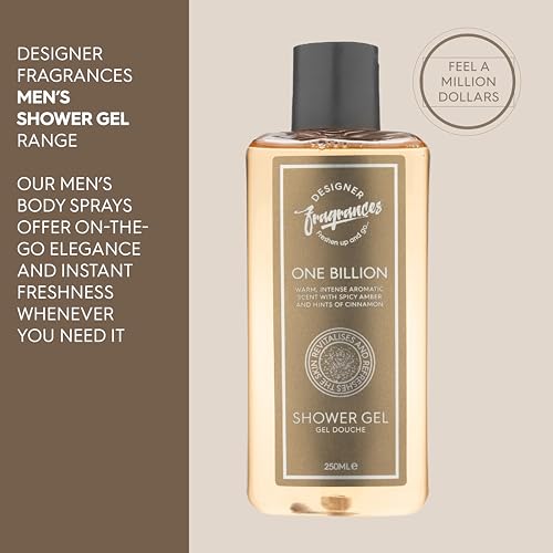 Designer Fragrances Men's 250ml Assorted Shower Gels Bundle - Each Pack Includes 2 x Lite Blu, 2 x One Billion, 2 x Savore - For Instant Freshness, Revitalizing, Hydrating, Long Lasting Smell - Image 3