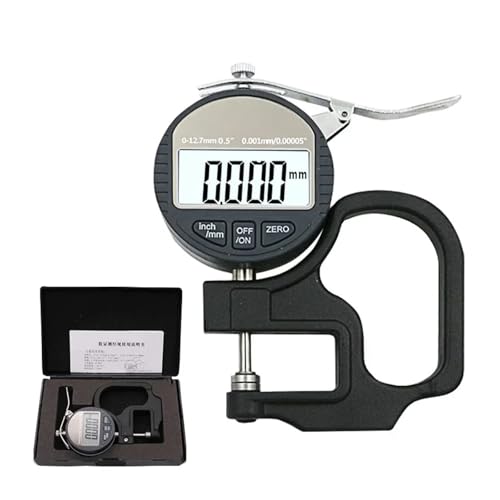 Micrómetro digital, calibrador electrónico de espesores de 0,001 mm con salida de datos RS232, micrómetro digital de espesores de 12,7 mm miniatura 2