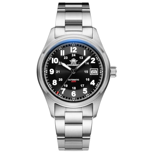 ADDIESDIVE automatikuhren Herren leuchtendanaloge Uhr automatik NH35A Mechanische Uhren Mit Edelstahlarmband AD2048