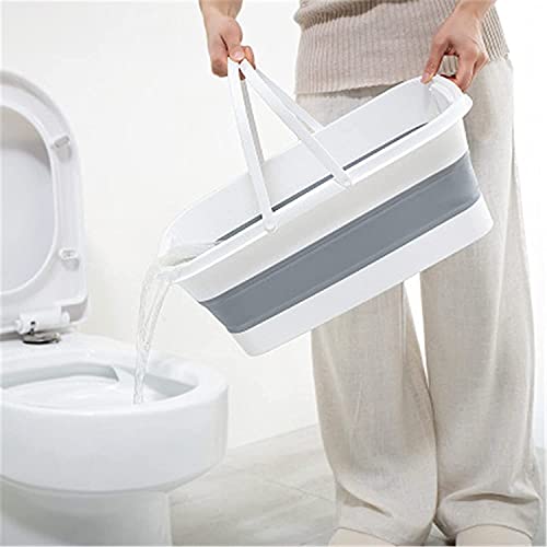 Seau pliage plastique compact pour remédier au manque de place buanderie - 4