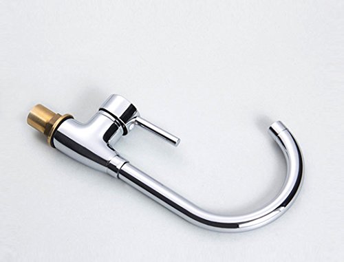 Grifo de latón para fregadero de cocina con caño alto giratorio LWX 3