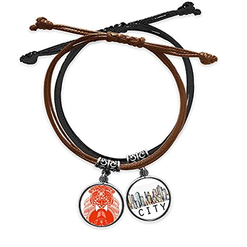Bracelet opéra de pékin Lune Rouge, l'accessoire en cuir Sidi idéal pour vos sorties urbaines