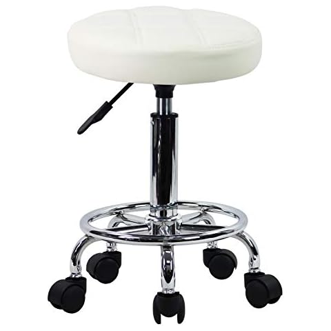 KKTONER Height Adjustable Rolling Stool Chair Cover