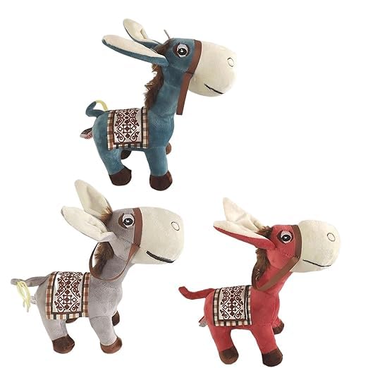 Image of Donkey 20cm Soft Toys for Kids | Plush Soft Toys for Baby Boys and Girls| Best Gift | Donkey Soft Toy for Kids -Grey 20Cm Height