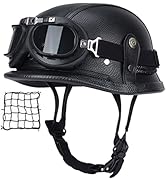 Redbike RB-720 retro jethelm mat zwart Gratis Zonneklep