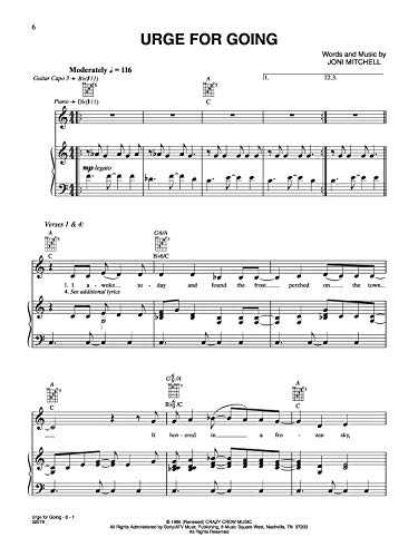 Joni Mitchell Hits: Piano/Vocal/chords