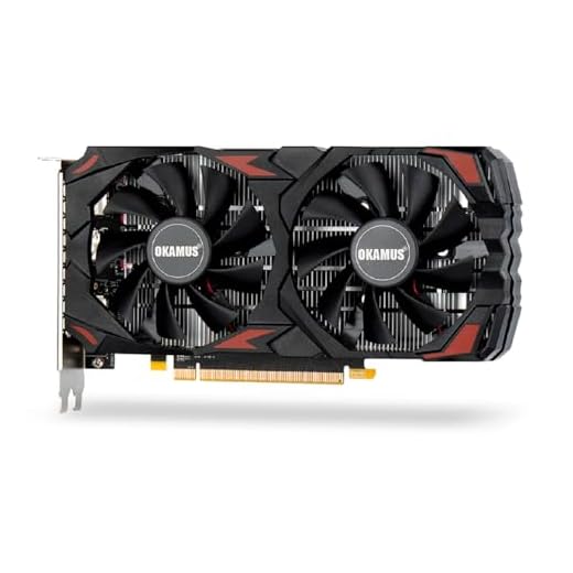 OKAMUS RX 590 8GB 2304SP Gaming Graphics Card GDDR5, 256bit PCIe 3.0 x16,8-Pin Input DirectX 12 GPU for Gaming PC, DPx2+HDMI Output, 1080P Display, Dual Fan Cooling with Low Noise and Quiet Work