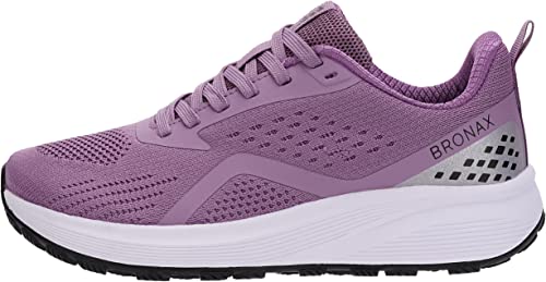 Image of BRONAX Women's Wide Toe Box Road Running Shoes | Wide Athletic Tennis Sneakers with Rubber Outsole