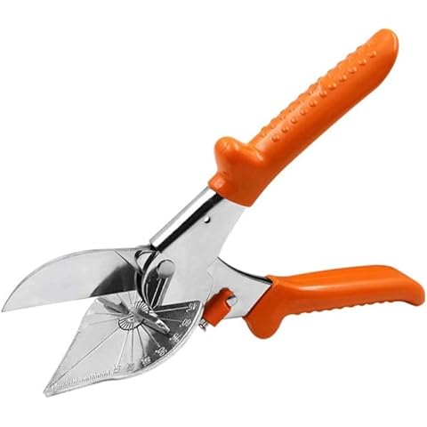 ECO GEN TOOLS Mitre Shear 45 to 135 Degree Multi Angle Shear Cutter Scissors, for Multi Angle Cutting and Trimming of PVC Strips, Wood Strips, Weatherstrip, Trunking, Plastic and Rubber Sections Cover
