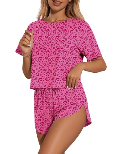 Image of Ekouaer Womens Pajama Sets Sexy Lounge Sets Side Split Short Pj Sets