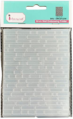 Dress My Craft Brick Wall Embossing Folder