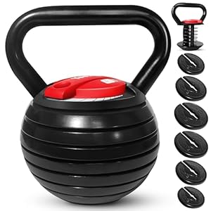 Yes4All Adjustable Kettlebell, Kettle Grip, Kettlebell Handle, Convert to Kettlebells Weight Set