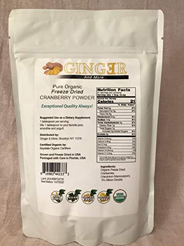 Ginger And More Pure Organic Non-Gmo Freeze Dried Cranberry Powder #TOP1
