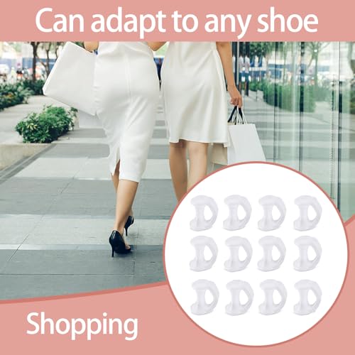 Image of 12 Pcs Gel Toe Separator,Toe Separators to Correct Your Toes,Toe spacers for Preventing Rubbing & Relieving Pressure, Pain Relief from Overlapping Toes