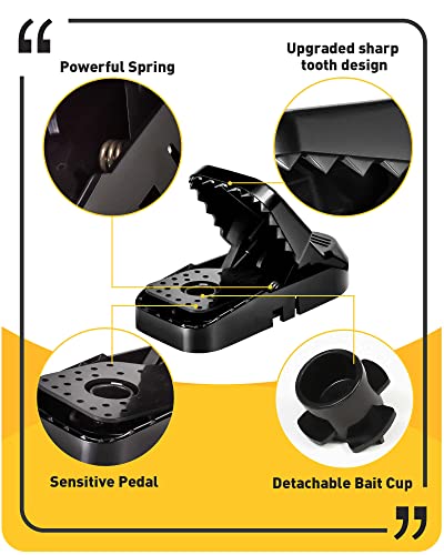 Mouse Traps 12-Pack - For House Indoor Outdoor, Small Mice Traps For House Indoor, Reusable Mousetrap Quick Effective Mouse Catcher For Home #TOP1