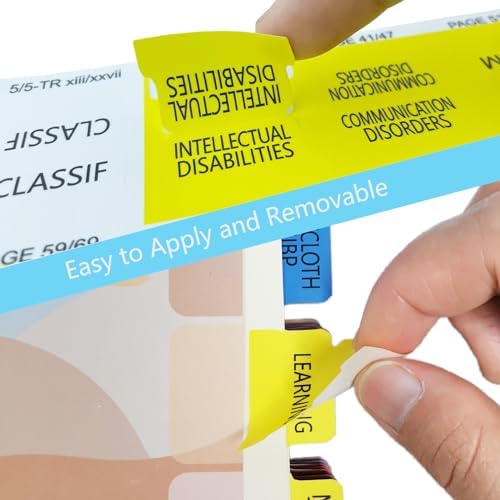 2022 New DSM-5-TR Index Tabs, Color-Coded and Laminated DSM-5 Tabs, Including 11 Blank Ones, with Alignment Guide and Bookmark