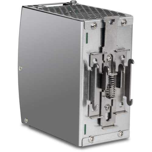 Image of TRENDnet 240W, 52V DC, 4.61A AC to DC DIN-Rail Power Supply, TI-S24052, Industrial Power Supply with Built-in Power Factor Controller Function, Silver