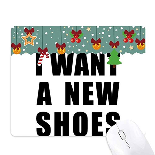 Tapis de souris I Want A New Shoes en caoutchouc antidérapant pour un contrôle ultra-précis