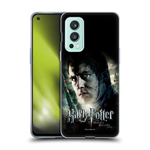 Head Case Designs Officiellt Licensierade Harry Potter Neville Longbottom Dödsreliker VIII Mjuk Gel Fodral Kompatibelt med OnePlus Nord 2 5G