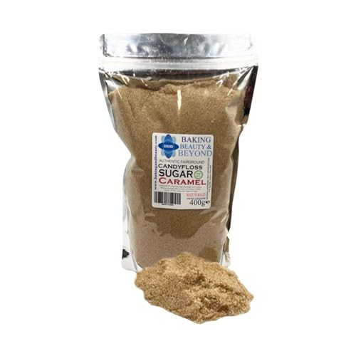 Baking Beauty and Beyond Premium Candy Floss Sugar 400g - Caramel Flavour