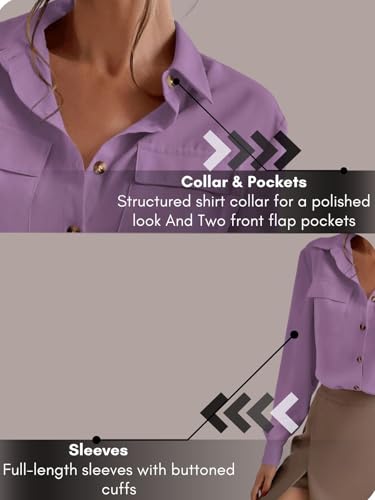Image of GRECIILOOKS Shirt for Women Stylish | Long Shirt for Women | Oversized Shirt for Women | Women Shirt | Tops for Woman