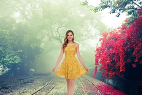 Image of ODCOCD Women's Lace Dress /Above Knee
