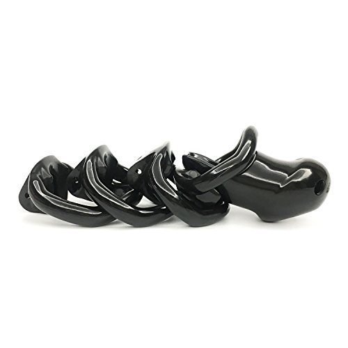 Fyjennicc 2Magiclockers Lightweight Premium Resin Chastity Device Male Cock Rings With Discreet Packing (Short, Black) #TOP2