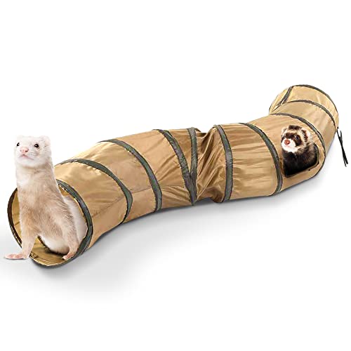 SunGrow Collapsible Tunnel for Ferret, 47.2" x 9.8" Lightweight P...