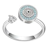 Vangakancint Bagues tournantes pour femmes, Anneaux sensoriels Fidget Toy pour hommes et femmes, anneau roulant po-ur adultes, bijoux Fidget élégants, Idéale po-ur Relaxation et Style