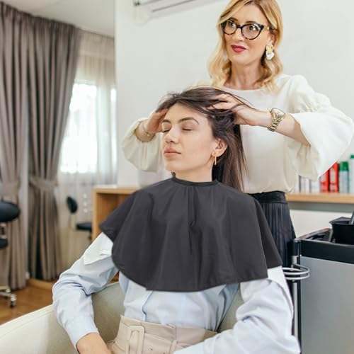 Capa de peluquería profesional negra liviana para corte y tinte miniatura 7
