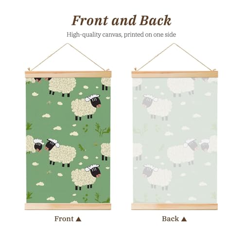 Impression sur toile mouton pour décorer une chambre d'enfant douce - 2