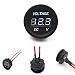 Coromose 12V-24V Car Motorcycle LED DC Digital Display Voltmeter Waterproof Meter (Blue)