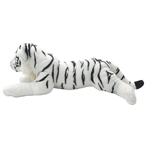 Tagln The Jungle Animals Stuffed Plush Toys Tiger Leopard Panther Lioness Pillows (White Tiger, 19 Inch) #TOP1