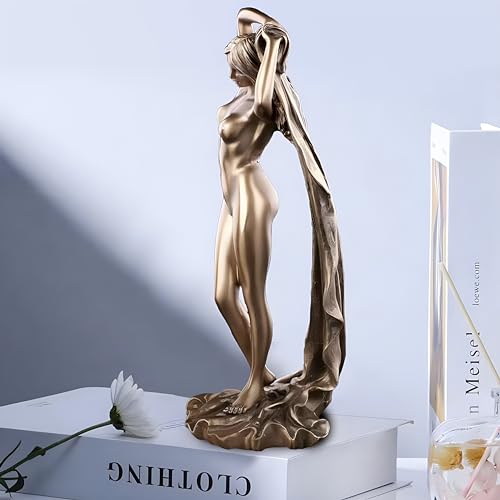 Stylitzy Yoga Goddess Resin Statue, Highly Detailed Dancing Sculpture with Bronze Finish, Stunning Eye-Catching Home Decor for Shelf & Desk, Elegant Serene Art Piece & Perfect Housewarming Gift (Yoga) - Thumbnail 7