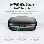 Wireless Earbuds, Tribit 110H Playtime Bluetooth 5.3 IPX8 Waterproof Touch Control Ture Wireless Bluetooth Earbuds with Mic Earphone in-Ear Deep Bass Built-in Mic Bluetooth Headphones, Flybuds 3