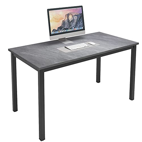 Dlandhome 47 Inch Medium Computer Desk, Composite Wood Board Office Table, Decent And Steady Home Office Desk/Workstation/Table (47 Inch, Grey) #TOP1