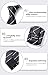 HISDERN Black Mens Tie Striped Ties and Pocket Square Set Classic Silk Woven Necktie Handkerchief Formal Business Men's Ties for Wedding
