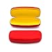 Glasses Case, Hard Shell Protects & Stores Sunglasses, Reading Eyeglasses and Most Eyewear, Suitable for Men, Women & Kids, -Red- By OptiPlix