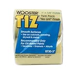 Wooster Brush R730-3 Tiz Foam Roller Cover, 1/8-Inch Nap, 2-Pack, 3-Inch