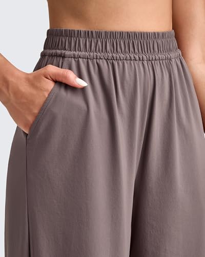 G4Free Lightweight Wide Leg Ankle Pants for Women High Waisted Yoga Trouser with Pockets Loose Fit Petite/Regualr/Tall3