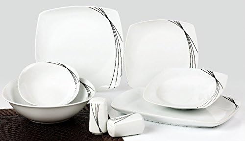 Topkapi Melanie TK-976 - 28-pcs Dinner-Set for 6 Persons, Porcelain