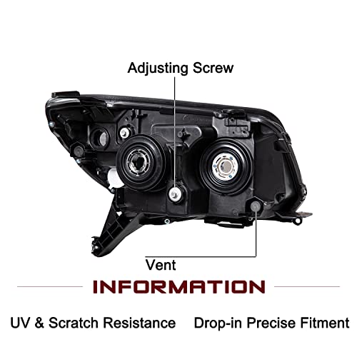 Image of JSBOYAT Headlight Assembly Fits for 2006 2007 2008 2009 Toyota 4Runner