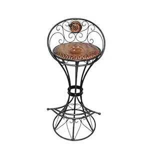 AAFIYA HANDICRAFTS Living Room Chair/Bar Chair/Bar Stool/Kitchen Stool/Office Bar Stool/Kitchen Counter Stool with Foot Stand/Cafe Stool/Cafe Chair