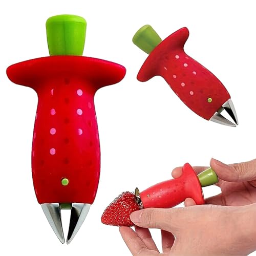 Van Der Linn Strawberry Corer Remover Huller Cutter Slicer Digging Tool Set (Strawberry Huller (1PC))
