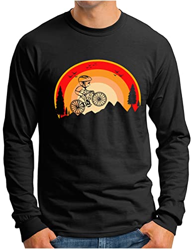 VTT T-shirt à manches longues OM3 homme vêtement vélo cycliste noir L